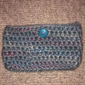 BRAND NEW multicolor crochet clutch